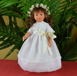 Кукла Нелли в белом платье, 43 см. (Asi, 1250200)